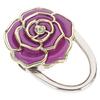 Purple Folding Purse Hanger Hook for Restaurant Cafe Office Desk Use Zinc Alloy Acrylic 115Mm Extended Compact 50x70mm Non-Slip