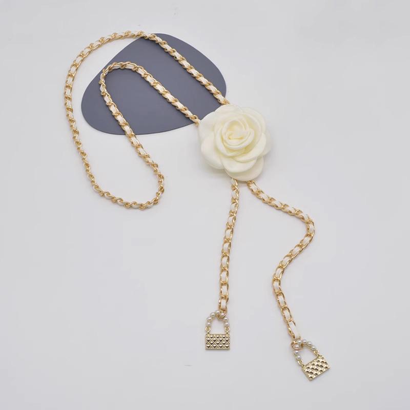 Цветочный золотой пояс-цепочка женский регулируемый пояс панк серебряный металлический ремни