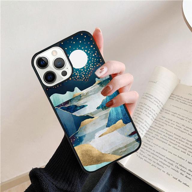 Чехол для телефона "Звездное озеро в горах" Задняя крышка Для iPhone 17 Air 16 15 14 Plus 11 Pro Max 13 Pro Max 12 Max Coque