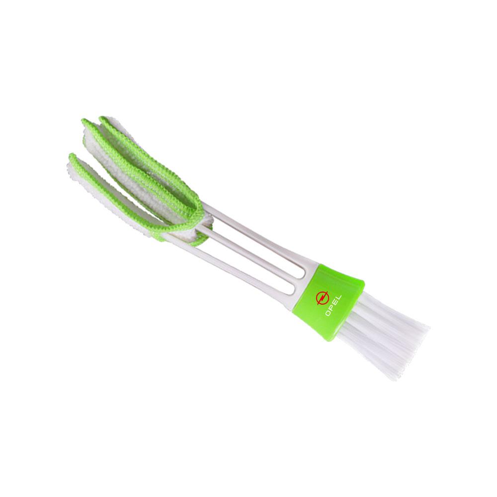 Double Ended Brush Car Air Outlet Dashboard Cleaning Detail Dust Brushes For Opel Mokka Corsa Meriva Zafira Astra Car Valve Cap