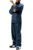 Rain Suit Sleeve Storage Navy EL Size Men's (moisture Permeability 2000g/m2-24HR) (water Resistance 10000mmH2O) (detachable Hood) (adjustable