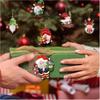 12/24pcs/set New Creative Wooden Christmas Dwarf Gnome Decoration Small Hanging Christmas Tree Decoration Wooden Plaque Set