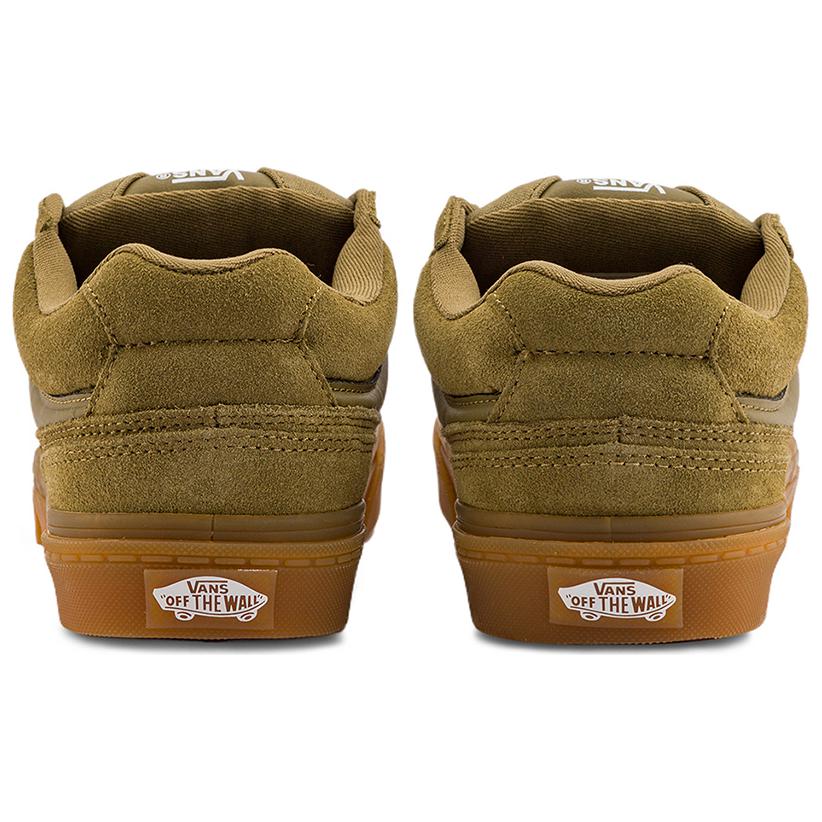 Vans Caldro Удобные Универсальные Низкие Кеды для Скейтбординга Унисекс Кроссовки Зеленый Коричневый VN0A2Z4ACUQ