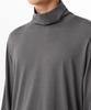 MUSINSA STANDARD Cr Turtleneck Long Sleeve T-Shirt [Gunmetal]