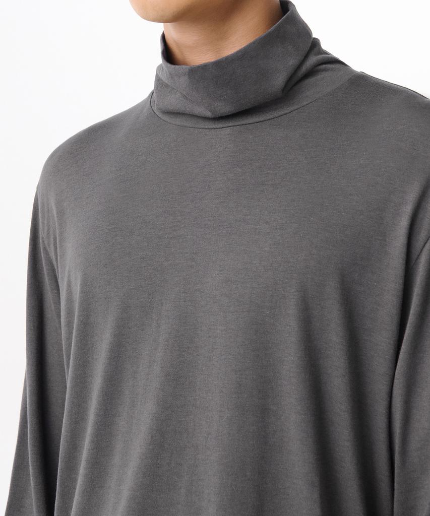 MUSINSA STANDARD Cr Turtleneck Long Sleeve T-Shirt [Gunmetal]
