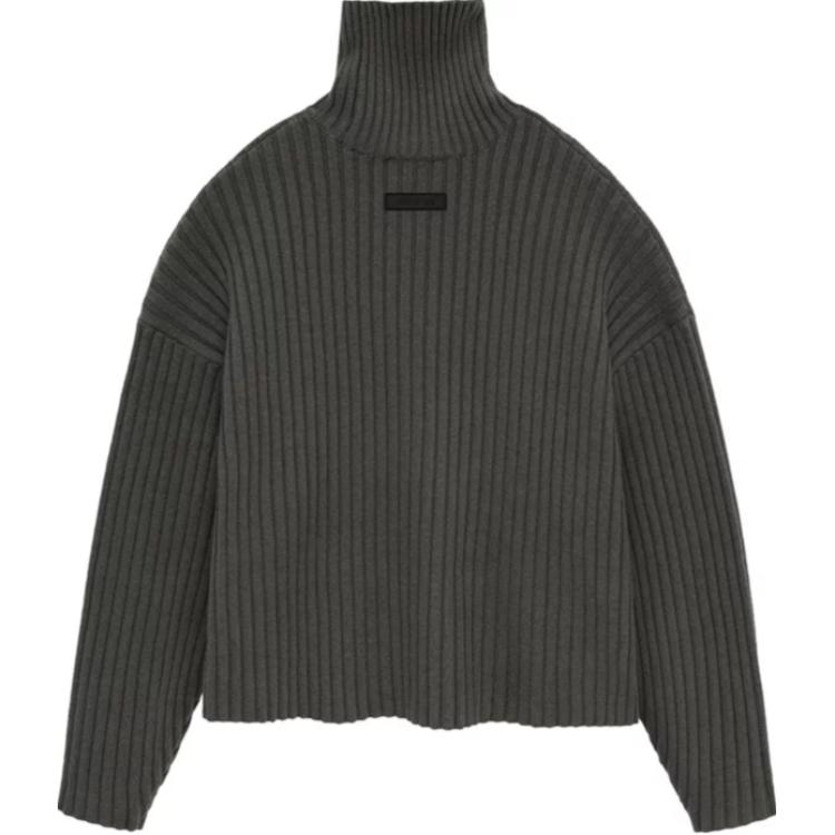 Fear of God Essentials Водолазка Чернильные Мужские Топы Черный 192SP244590F