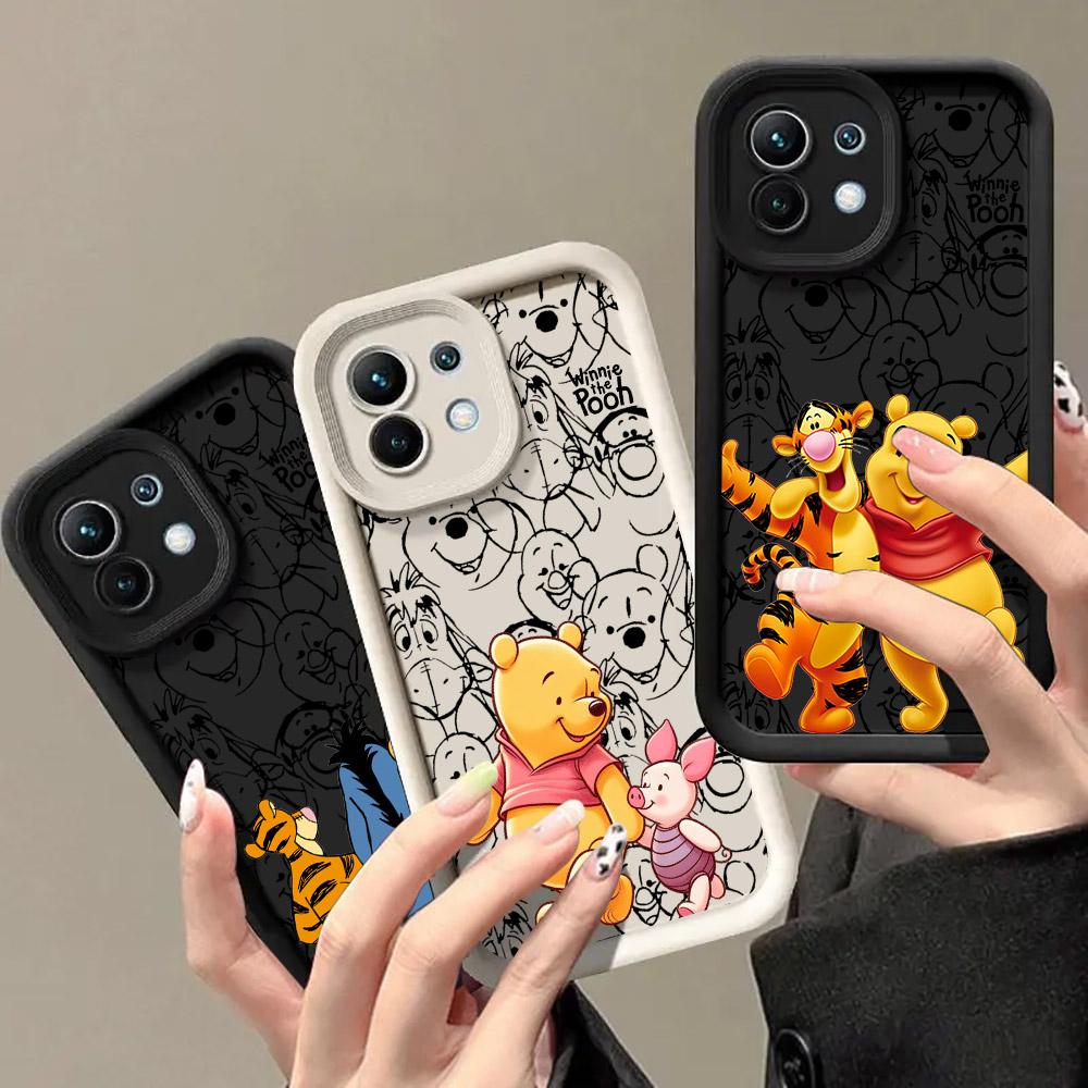 Winnie The Pooh Tigger Phone Case for Xiaomi Mi 13T 14T 15 15T Pro 17 Ultra Poco M7 M8 F8 F7 X6 X7 X8 Pro Max Shockproof Cover