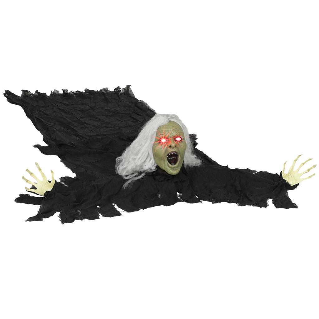 183cm Halloween Decoration, Halloween Zombie Old Man with LED Lights, Sound Function, for Party