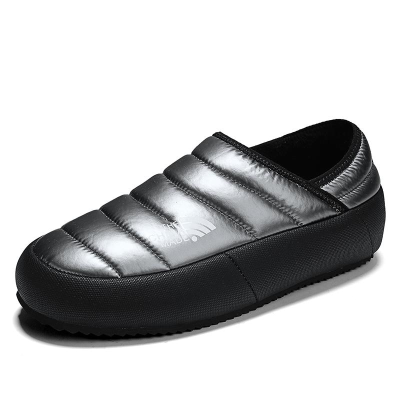 Модные зимние мужские водонепроницаемые ботильоны легкие мужские кроссовки зимние ботинки уличные теплые хлопковые ботинки сохраняющие тепло песчаные ботинки черные