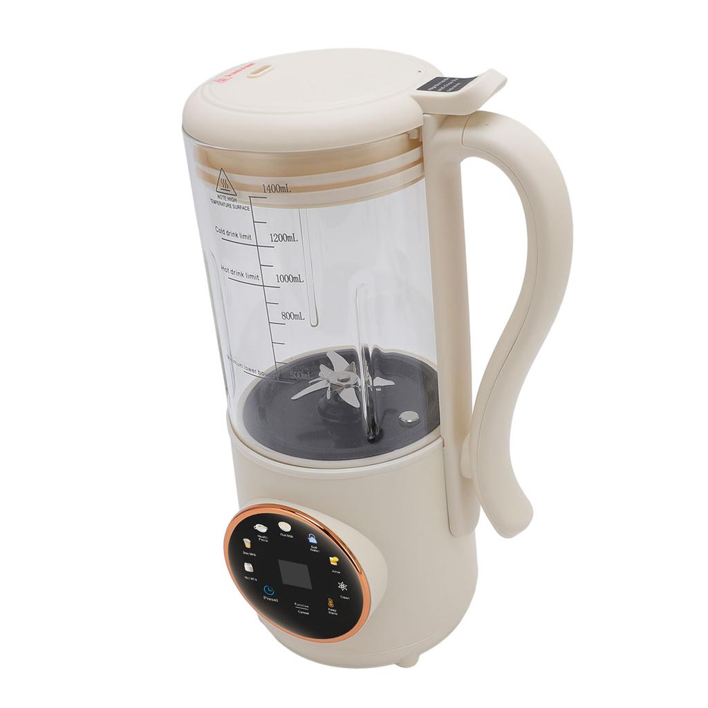 1.4 л Машина для приготовления орехового молока Многофункциональная машина для приготовления соевого молока Соковыжималка с таймером Автоматическая очистка Функция поддержания тепла