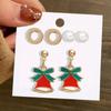 iF ME Модные серьги Санта-Клауса с рождественской елкой для женщин, плюшевые серьги с изображением лося и звезды, серьги с кисточками, аксессуары, ювелирные изделия, рождественские украшения