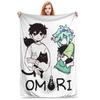 Аниме Игра Omori Покрывало Плед Плюшевый Плед Летний Кондиционер С принтом Легкое Постельное покрывало,