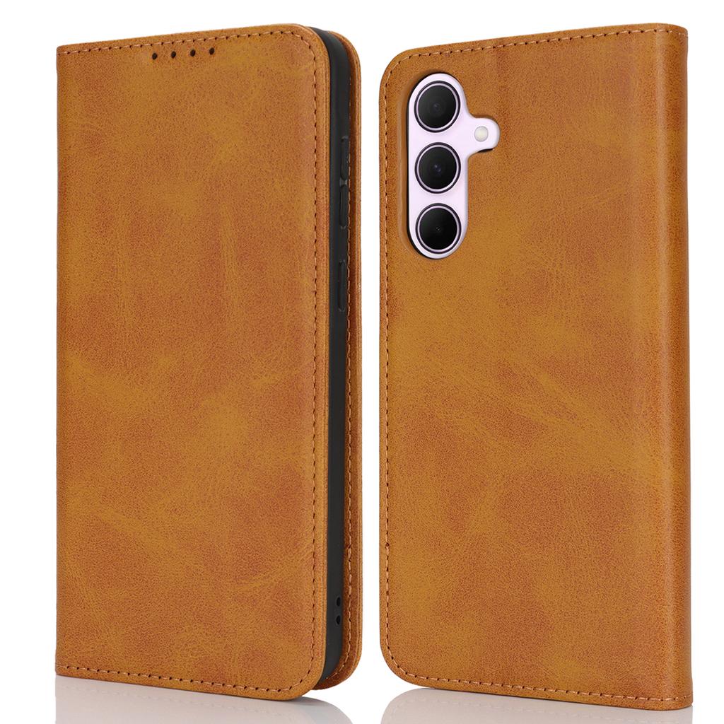 For Samsung Galaxy A56 5G/A36 5G Case PU Leather Calf Textured Magnetic Closing Smart Phone Cover