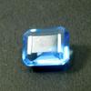 Natural Blue Tanzanite Loose Gemstone 6.60 ct Emerald Cut 12 mm for Jewelry Making and Crafts