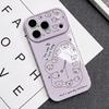 Чехол для iPhone 17/17 Pro с изображением Черного медведя, часов и буквы: Защитная крышка, устойчивая к падениям, совместимая с Apple 16/15/14.