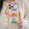 Cartoon-R-Rugrat-Anime Phone Case For iPhone 14 13 12 11 Pro Max Mini X Xs XR 6 7 8 Plus SE 2020 Transparent Case