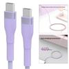 High Speed 60W USB Type C Fast Charging Data Cable Colorful For Home Office Travel USB C Charging Cord