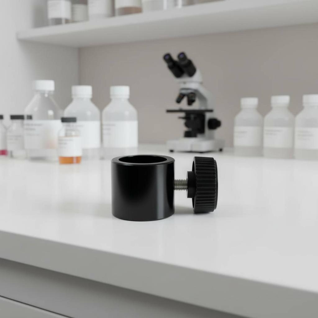 32 Mm Microscope Collar Sturdy Metal Microscope Stand Clamp Band Laboratory Equipment Focusing Rack 360 Degree Rotation