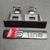 3D Metal SLine Logo S LINE Badge Car Front Grille Emblem For f2 Q3 Q5 Q7 A1 A2 A3 A4 A5 S3 S5 SQ5 SQ7 TT S Line Accessories