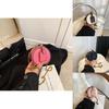 Stylish Retro Mini Round Bag For Kids And Adults With Chain Design Lightweight