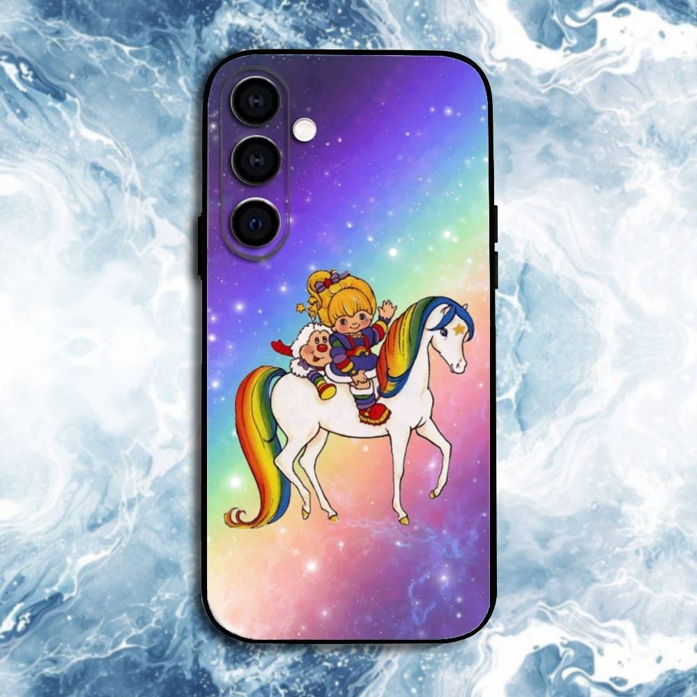 Cartoon R-Rainbow Brite Phone Case For Samsung Galaxy A73,A72,A71,A70,A53,A52,A51,Others Soft Black Shell