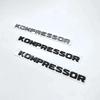 FOR Mercedes Benz Kompressor Emblem Rear Trunk Badge Lettering Chrome Black Logo Stickers CLK SLK SL CLS ML A B C S R Class EC3