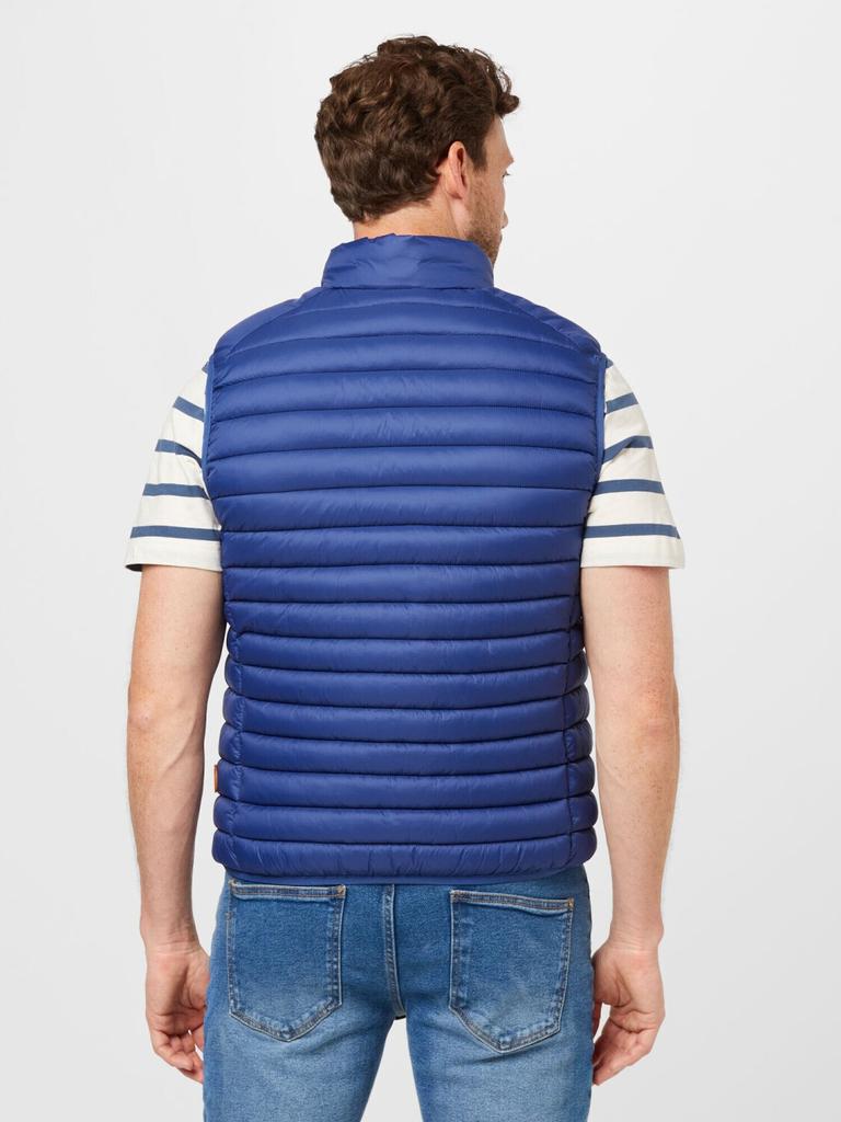 Winter Jacket Save The Duck Quilted Vest Men's Stand-up Collar Blue