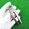 Golf Divot Tool Reusable Non-fading Mark Tool Zinc Alloy Golf Pitchfork Golf Training
