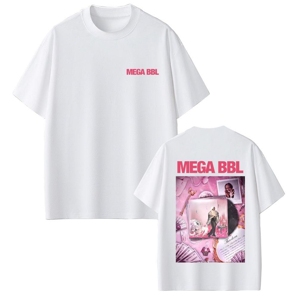 Rapper Theodora Mega Bbl Album Graphic Tshirt 2026 Men Women Casual Vintage pure Cotton Unisex Hip Hop Fashion Pop Music Top