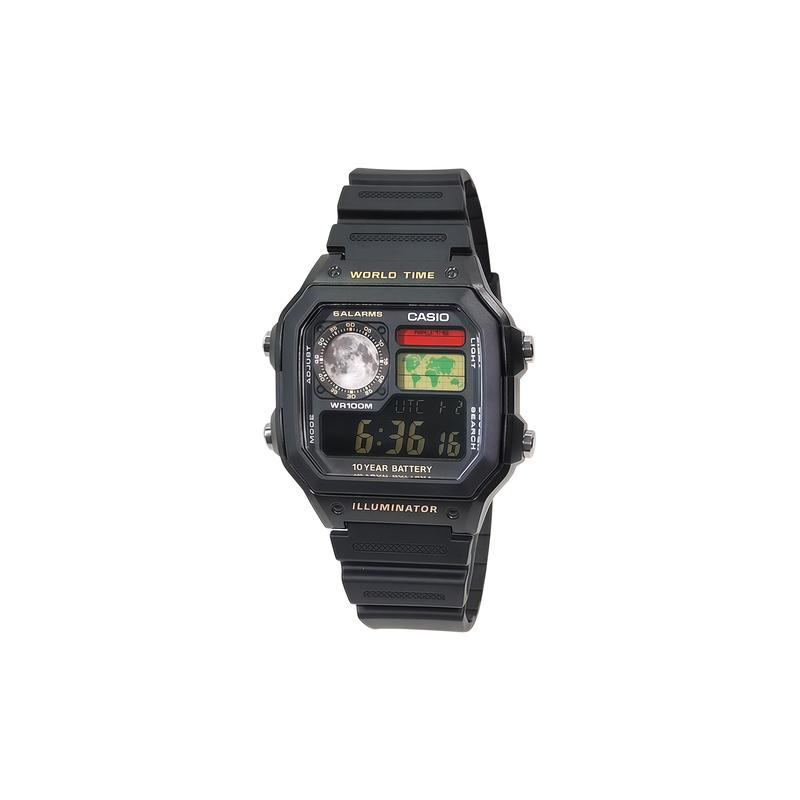 Casio Индивидуальные часы модифицированная серия модный тренд часы водозащита AE-1200WH-1B модифицированные-Обратный ход Звездный Характер AE-1200WH-1B