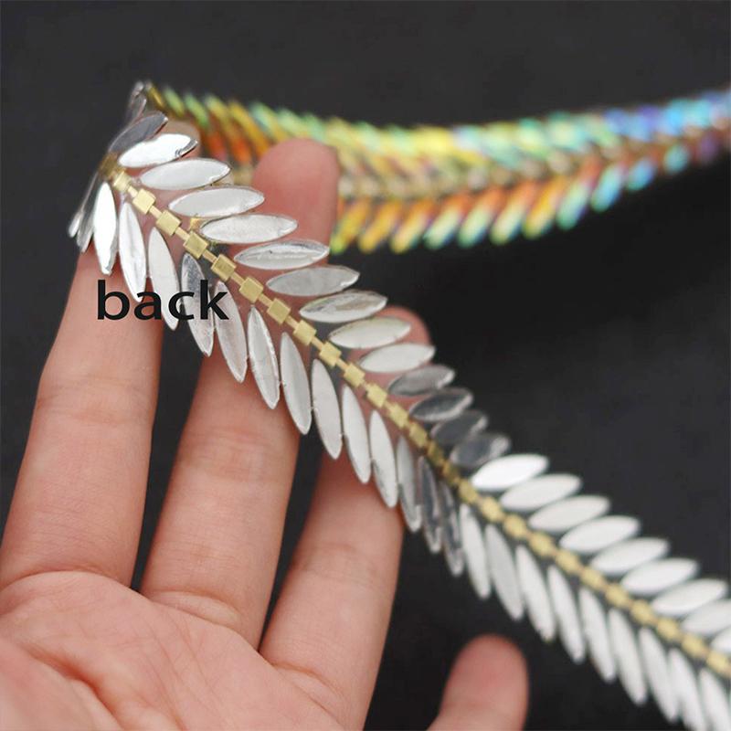 1 Yard Crystal Rhinestone Trim Fashion Shaped DIY Repair Iron-On Rhinestone Ribbon Crystals Dress Shoes Bags Accessories