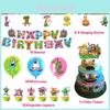 Набор украшений для дня рождения My Singing Monster: флаг, воздушные шары, топперы для торта и многое другое