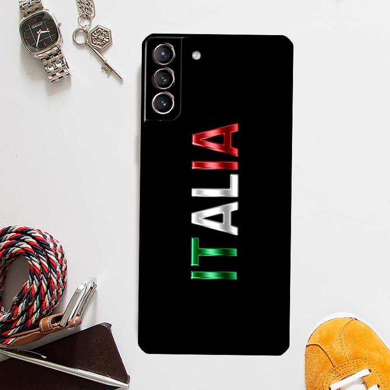 Italy Flag Phone Case For Samsung Galaxy S24 Ultra S22 Plus S20 S21 S23 FE Note 20 10 S8 S9 S10 Cover