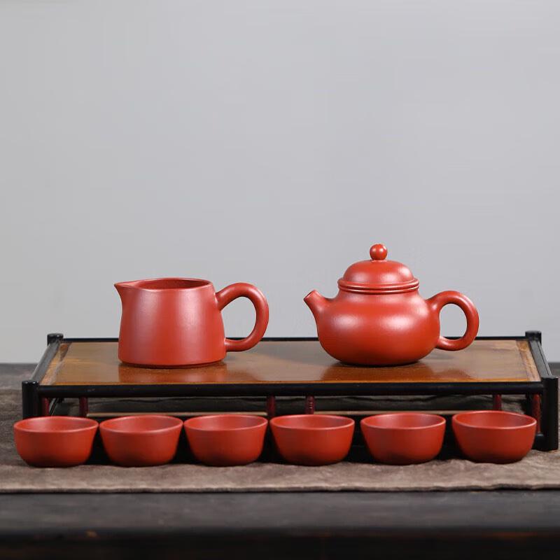 Pan Hongfa Zisha Dahongpao Teapot Set