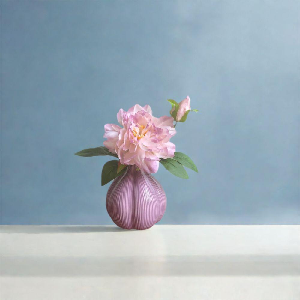 Modern Onion Ceramic Vase Minimalist Flower Pot Desktop Ornament Garlic Shape Vase Dried Flower