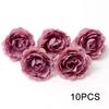 Purple Artificial Flowers Heads Silk Fake Flowers for Home Decor Party Wedding Decoration Garlamd DIY Craft Gifts Accessories