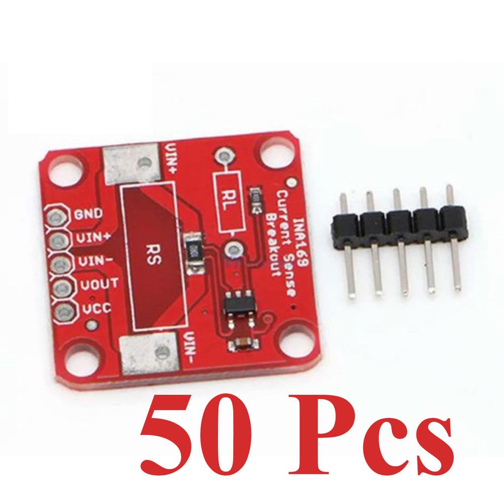 1~50Pcs INA169 High Precision Analog Output Current Sensor Module DC Current Detection Converter Board Electronic Test Project