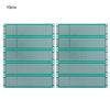 10pcs 2x8cm Double Side Prototype PCB Tinned Breadboard Universal Board
