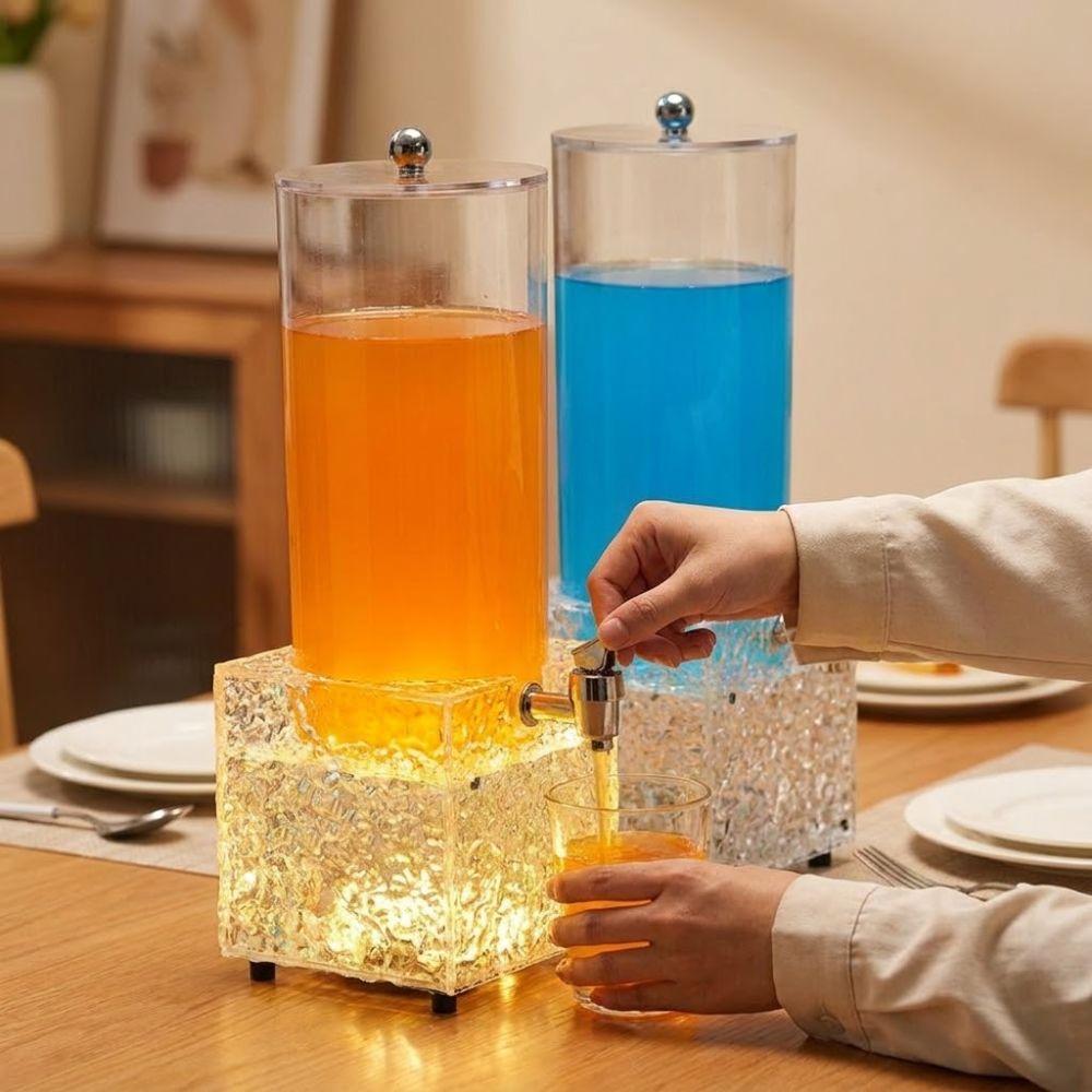 Acrylic Beer Tower Dispenser Unbreakable Lighted Drink Dispenser Outdoor Camping