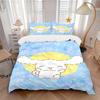 3pcs Shiny Cinnamoroll Sanrio Bedding Set - 1 Soft Quilt Cover + 2 Pillowcases, Machine Washable - Suitable for All Seasons, Perfect Gift fo