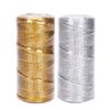 100M Christmas Handmade Gold Silver Rope Metal Cord String Ribbon for Hanging Gift Sewing DIY Crafts Christmas Home Decoration