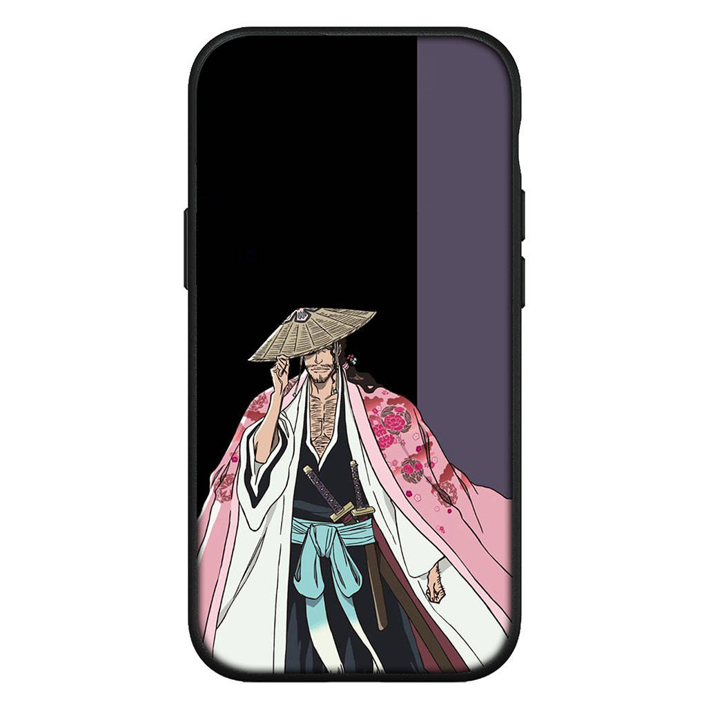 Для iPhone 16 15 Xiaomi Redmi Note 14 13 12 11 Pro Max X 8 16e Samsung Galaxy S25 S24 S23 Moto OPPO Kyoraku Shunsui Bleach Kurosaki Ichigo чехол для телефона