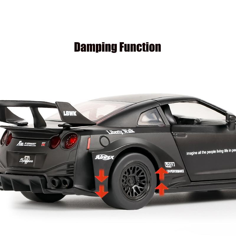 1/32 Nissan GTR CSR2 Skyline Ares литой автомобиль модель игрушечный транспорт металлический игрушечный транспорт с высокой имитацией инерционный механизм коллекция детские игрушки подарок