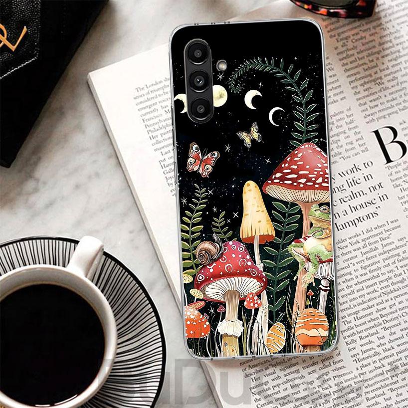 Colorful Mushroom Phone Case For Samsung A17 A16 A26 A36 A56 A15 A14 A13 A55 A54 A53 A35 A34 A33 A25 A24 A23 A05S A04S A03S Gala