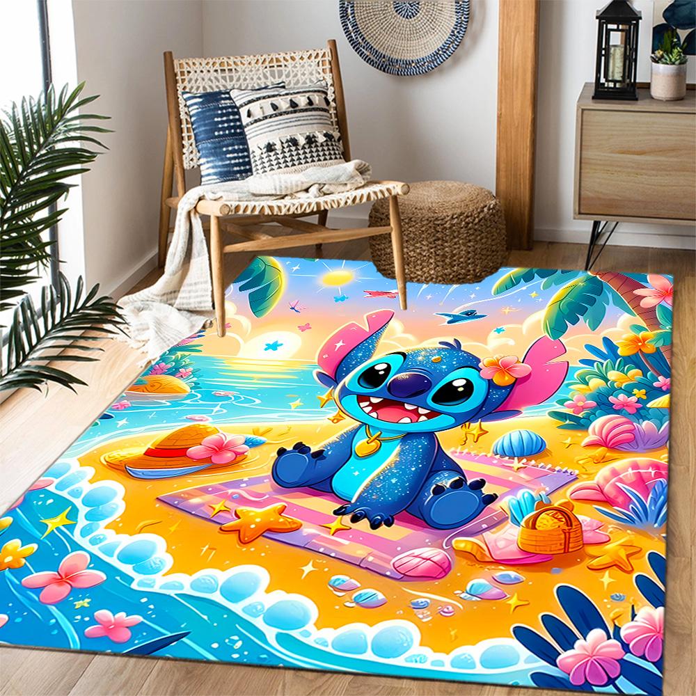 Lilo & Stitch Paradise Carpet Design for Hallway Game Room Playrooms Dormitory Anti-slip Rug Office home decor Perfect Birthday/Christmas Gift Idea