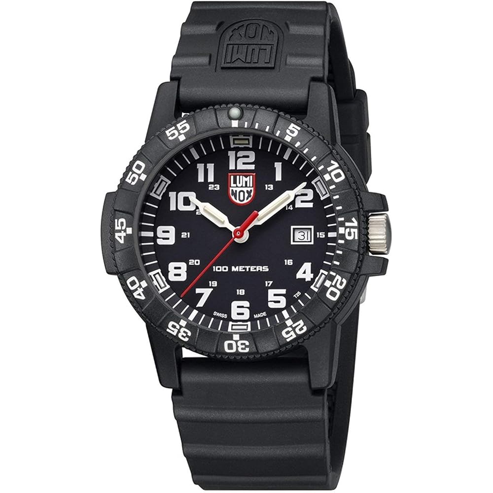 Luminox Leatherback Sea Turtle Giant Мужские часы Черные 0321 Кожаный ремешок Водонепроницаемые