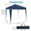 3M x 3M Instant Canopy Tent, Pop Up Canopy with One Push Setup, Sun Shelter