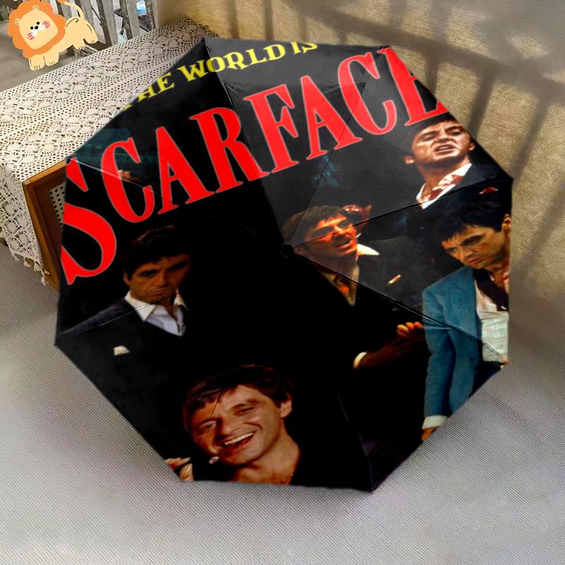 Power Ambition Scarface Folding umbrella Umbrella Suitable for all seasons light Gift outdoor