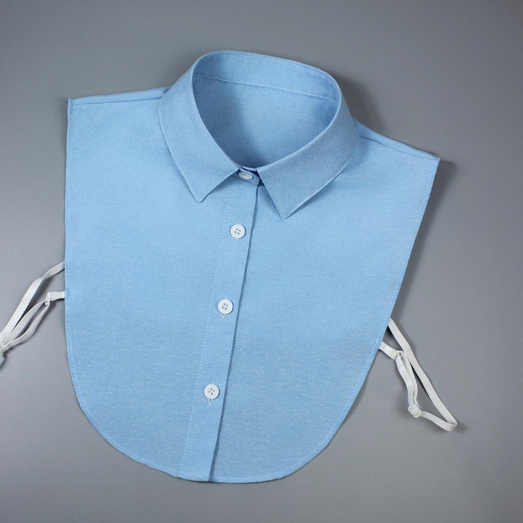 One Blend False Collar Made of Oxford Fabric, Comfortable and Breathable, Practical, Versatile for Ladies, Available In M