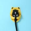 4Pcs Wall Storage Hook Bear Plug Bracket Punch-free Power Plug Socket Holder Kitchen Stealth Hook Wall Adhesive Hanger Bathroom